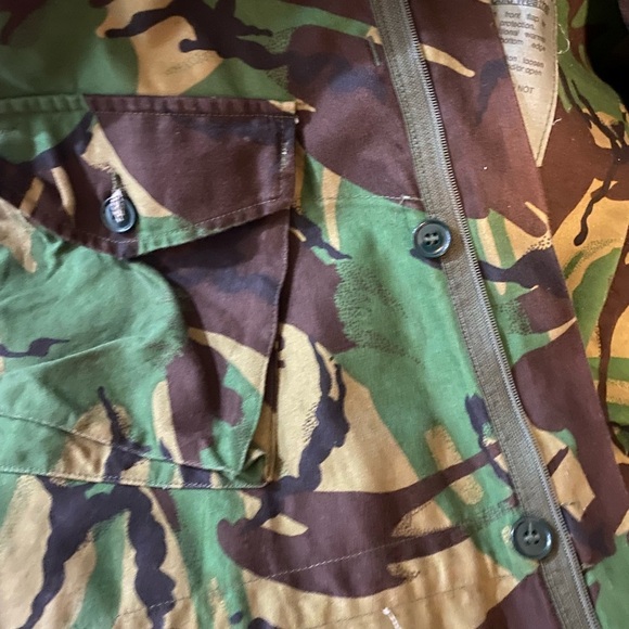 VINTAGE SMOCK COMBAT DPM NATO COLD WEATHER BUTTON FRONT W/ZIPPER DRAWSTRING - Picture 7 of 12